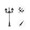 12V Led Railway Train Lamppost Model For Park Garden Scenery Lanterns Model Light Double-head Sand Table Scene Layout 3pcs/lot 4