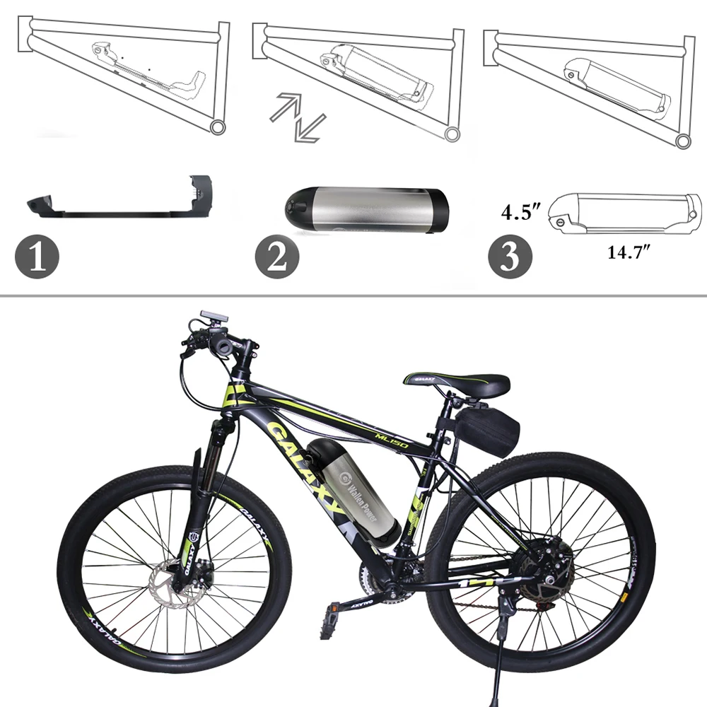 36v электрический велосипед батарея 36V 17.5Ah 15Ah бутылка воды Lithiuim ионный ebike аккумулятор для bafang батарея 500w 350w мотор