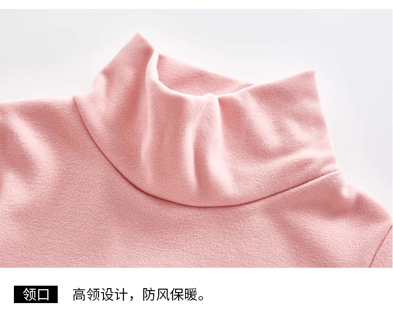 kids clothes girls ubrania baju anak perempuan winter Turtle neck thicken shirts Girls base shirt Clothes for big kids