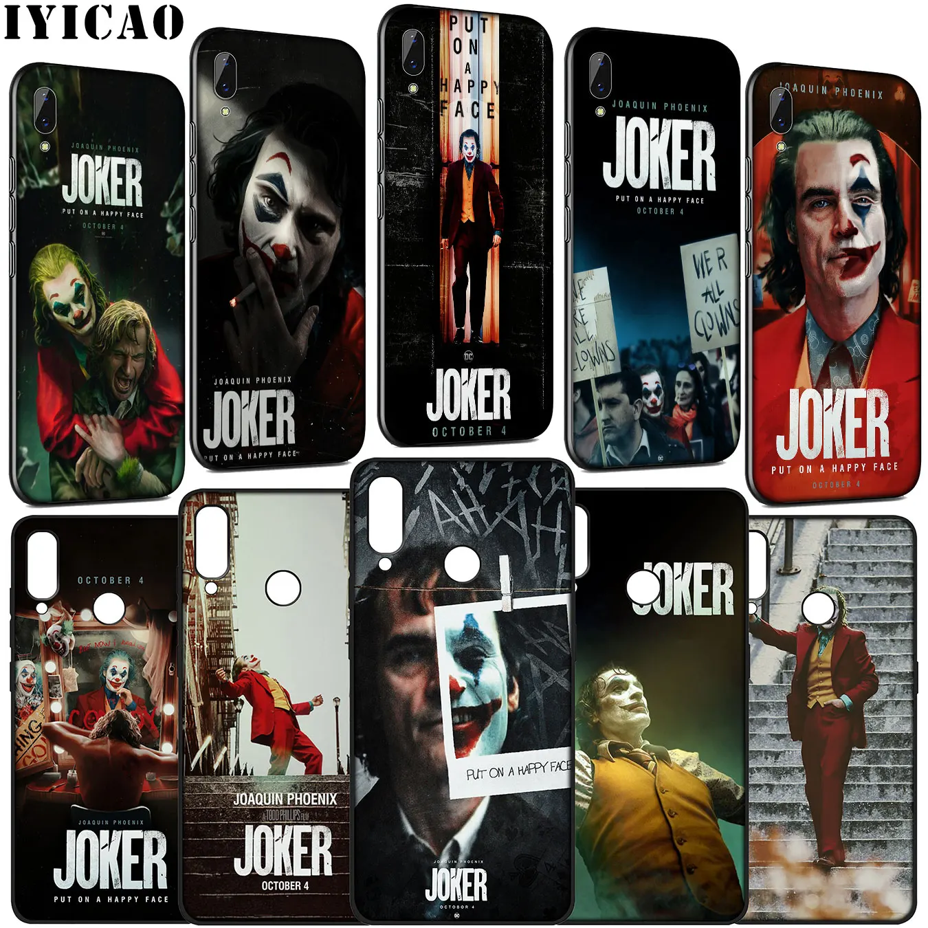 Мягкий чехол joker Joaquin Phoenix для телефона Huawei Y9 Y7 Y6 Prime 2019 2018 Honor 20 10 9 9X 8C 8X 8 Lite 7C 7X 7A Pro |