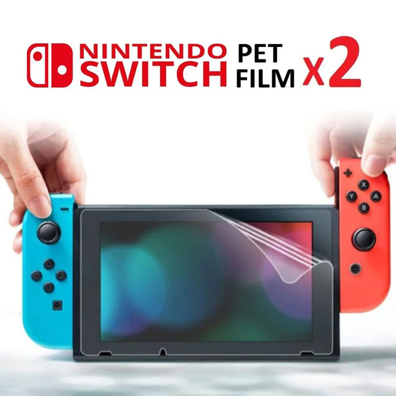 2 x Анти-Царапины Full HD Ультрапрозрачная Защитная пленка для nintendo Switch NS консоль Защитная пленка для экрана Аксессуары для игры