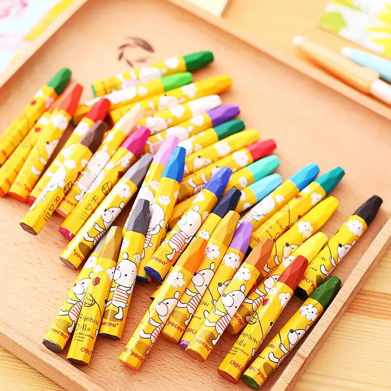 С рисунком из мультфильма Аниме Crayon школьных принадлежностей 6964 масло палочки 36