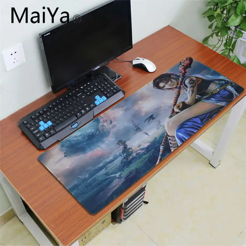 MaiYa final fantasy game art красивый коврик для мышки в стиле аниме большая акция большой игровой коврик для мыши клавиатуры коврик - Цвет: Lock Edge 30x80cm