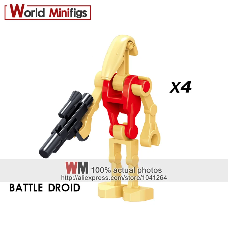 Одноступенчатый блок Mimban Imperial Patrol Swamp Star Corps Imperial Red Clone Shock Troopers - Цвет: Кораллово-Красный