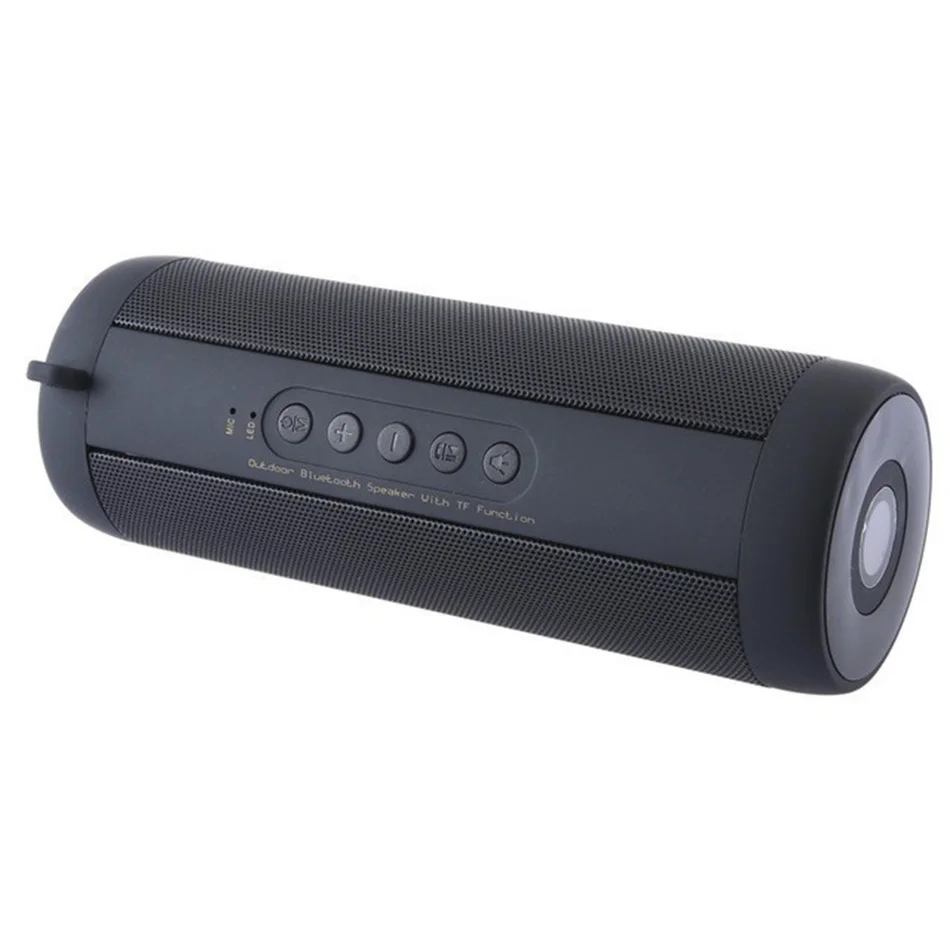 IPX5 T2 Bluetooth Waterproof Outdoor Portable Mini Speaker HIFI Column Stereo Speaker Support FM Radio TF Mobile Phone