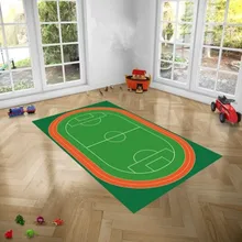 2,3 м Противоскользящий коврик для баскетбольной площадки, коврик для гостиной, детский коврик для ползания, креативный коврик для спальни, зеленое детское игровое одеяло X3870