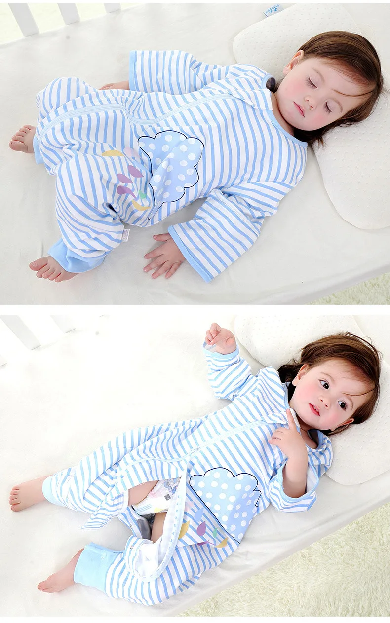 Primary Infant Sleeping Bag Thin Type for Spring And Autumn Legs Style Cotton Baby Supplies Kids Infants Children Sleeping Bag A