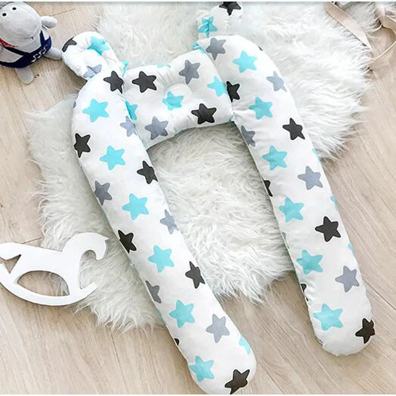 blue star Бампер для детской кроватки, безопасное моющееся детское постельное белье, подушка-бампер, защита для детского сна, бампер для детской кроватки, принадлежности для детского постельного белья - Цвет: blue star