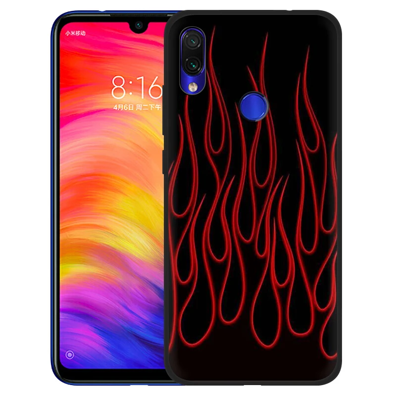 EWAU художественная личность пламя силиконовый чехол для телефона для Xiaomi Redmi 8A 4A 4X5 plus 5A 6 pro 6A 7 7A S2 GO K20 pro - Цвет: B4