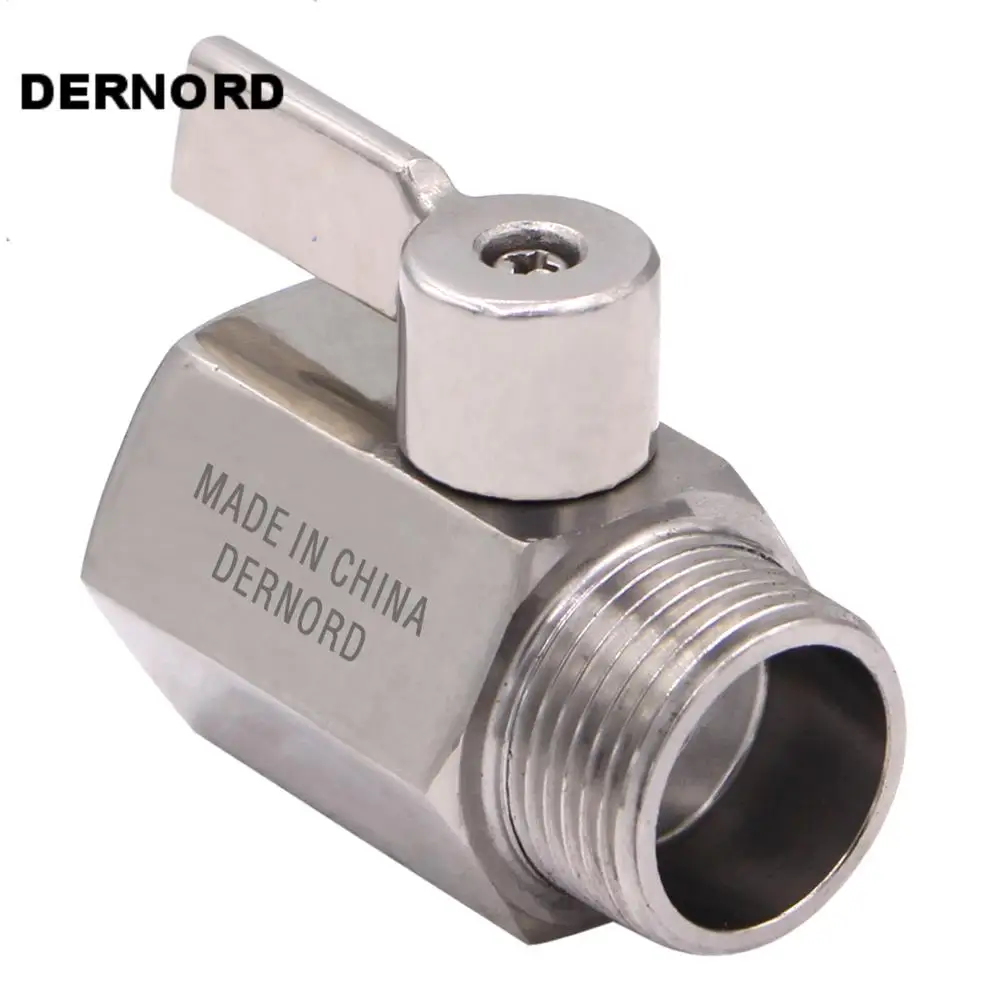 DERNORD мини шаровой клапан-нержавеющая сталь 304 шаровой клапан 3/" NPT Мужской и женский