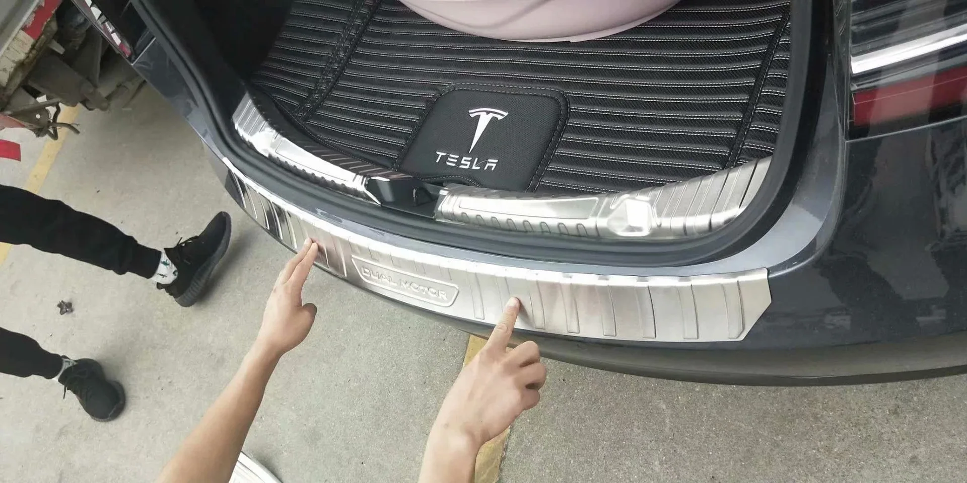 19 Tesla Model3 extrapoistion заднее крыло только модифицированный порог для автомобиля Декор для багажника