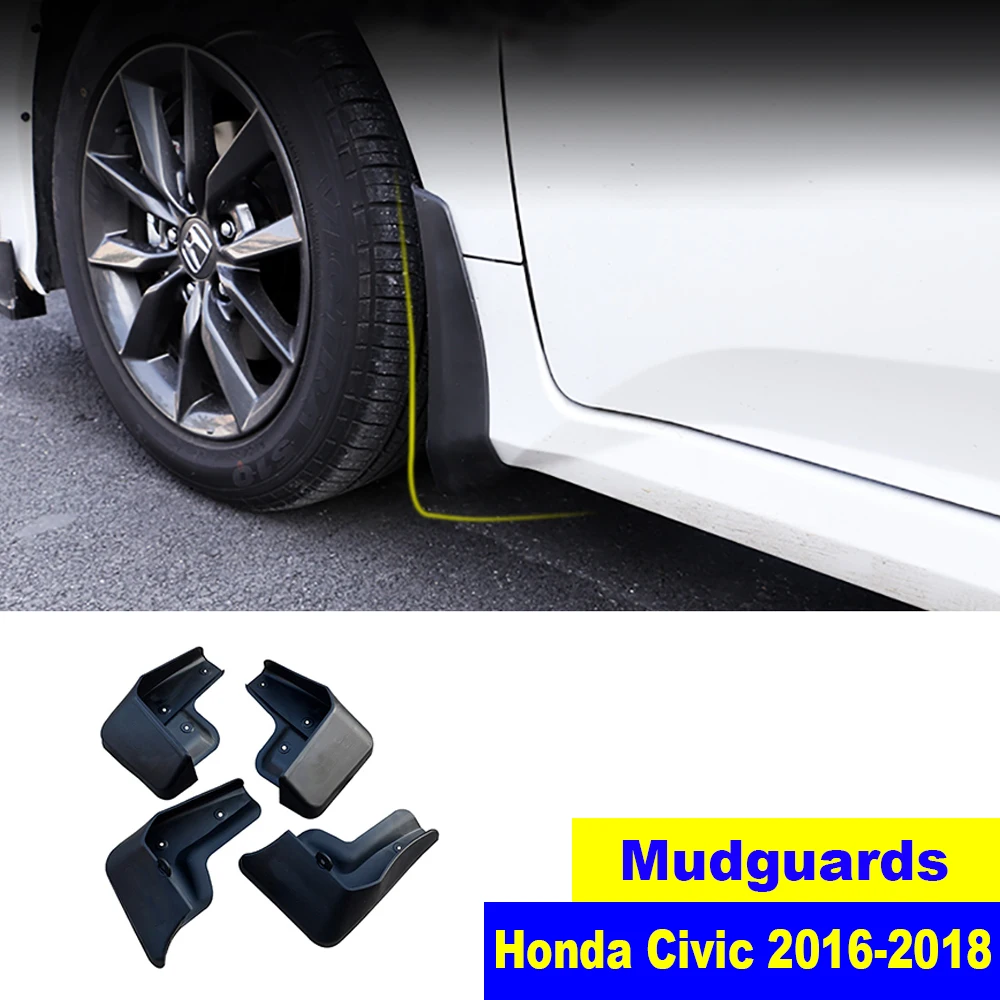 Для Honda Civic Брызговики внешние части Передняя тыльная грязь лоскут подходит для Civic splash Брызговики аксессуары