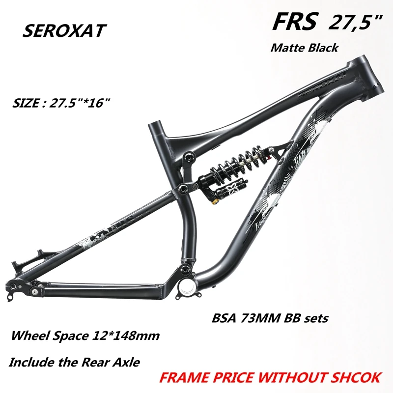 SEROXAT MTB ALL Mountain Bike Alloy 6061 Full Suspension Free Ride Enduro  148 telaio per bicicletta con asse passante - AliExpress Sports \u0026  Entertainment