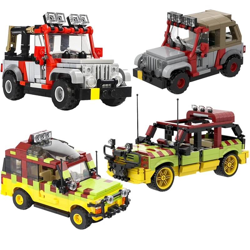 Высокотехнологичный в стиле Парк Юрского периода Тур автомобиля MOC-25912
