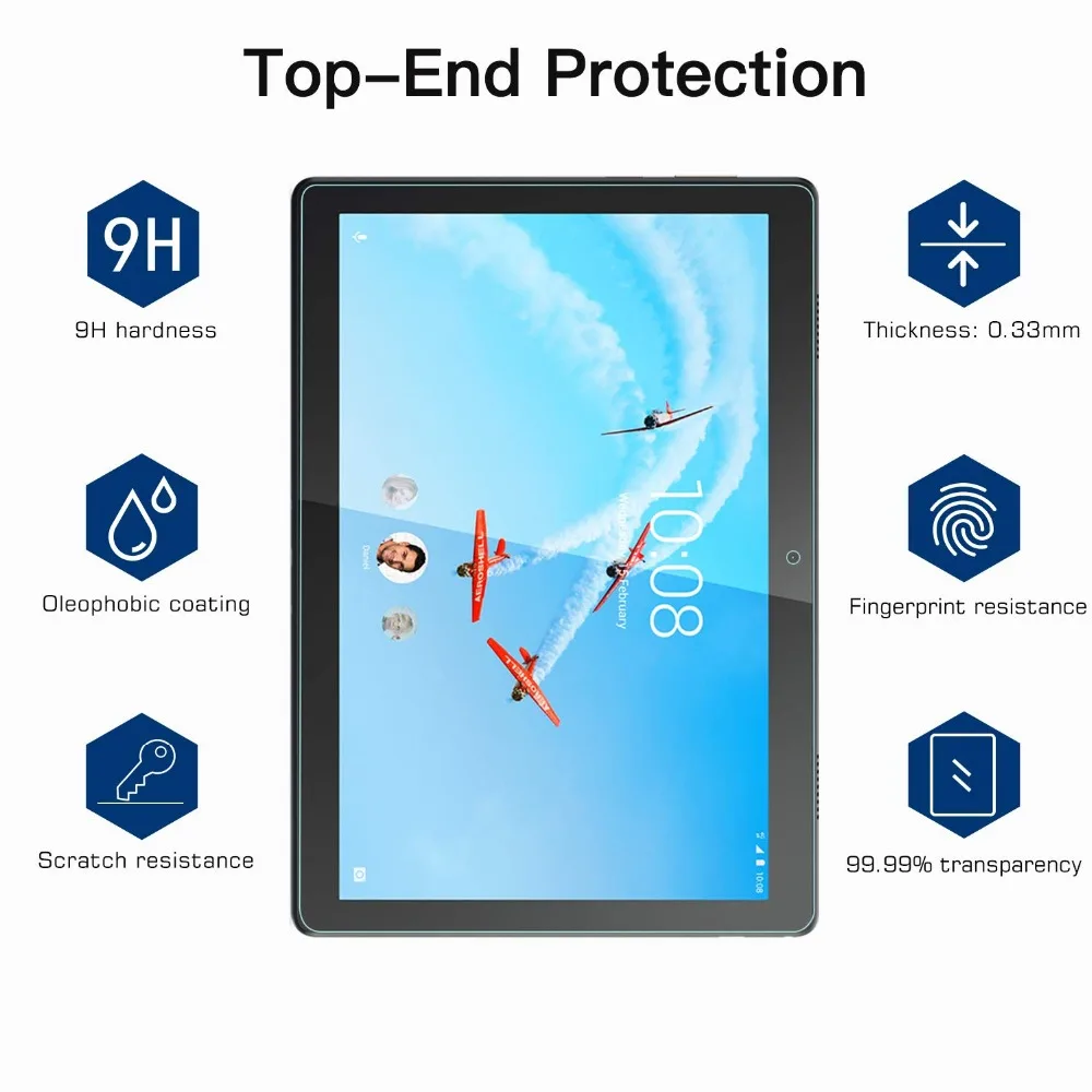 2.5D 0,3 мм мембрана из закаленного стекла для lenovo Tab E10 E 10 TB-X104F TB X104F 10,1 дюймов защита экрана планшета защитная пленка