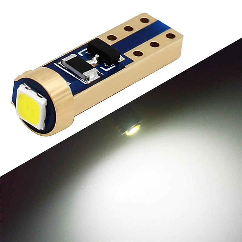 100 шт. T5 3030 SMD W1.2W 73 74 1 светодиодный s автомобильный инструмент: клин-панель Спидометр Тахометр кластерная лампа тире светодиодный светильник - Испускаемый цвет: Белый