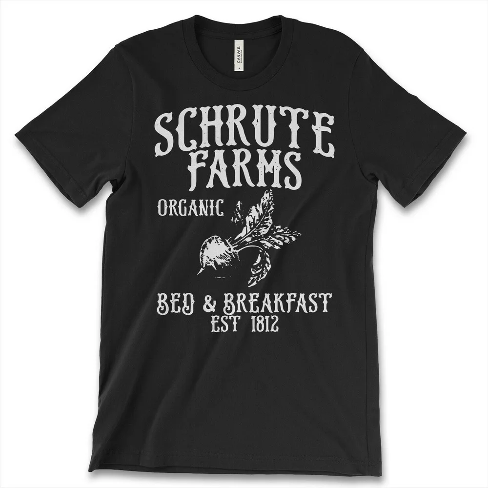 Schrute Farms органический хлеб и завтрак EST 1812 Новая мужская рубашка Dwight офисная