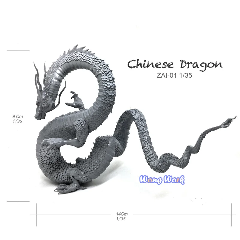 Wong рабочий Неокрашенный 1/35 масштаб смолы китайский дракон 90 мм в разобранном гараже наборы GK модель комплект рисунок ZAI-01