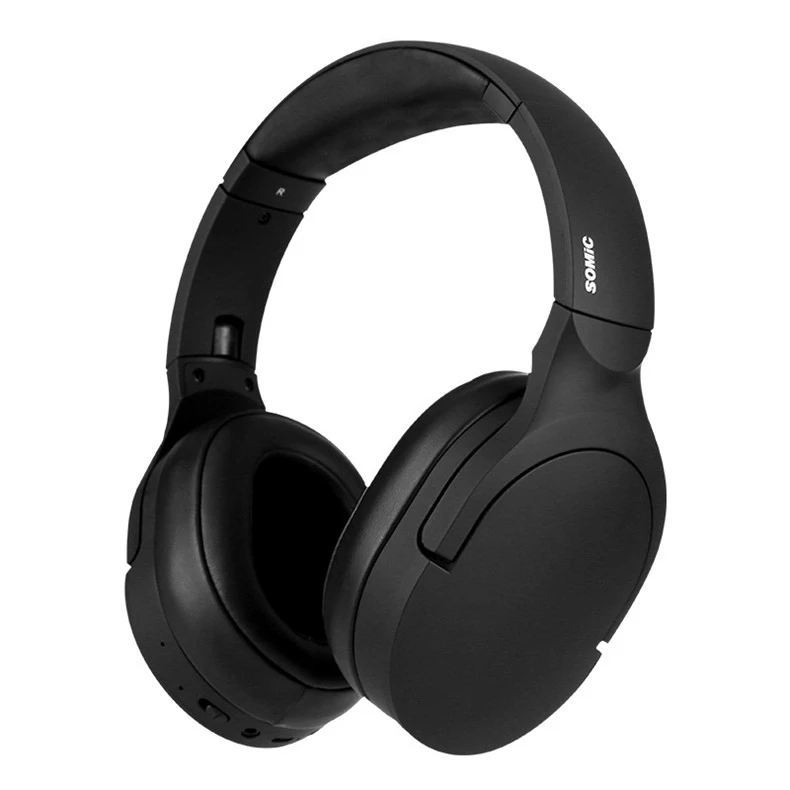 Black SOMIC SC2000BT беспроводные Bluetooth наушники HiFi стерео Портативная Музыкальная гарнитура для мобильного телефона xiaomi планшет ноутбук - Цвет: Black