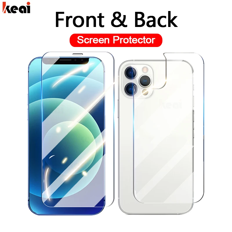 Front and Back Full Cover Tempered Glass For iPhone 12 11 Pro Max mini Screen Protector XR X XS Max 8 7 6 6S Plus SE 2020 Glass afbeelding