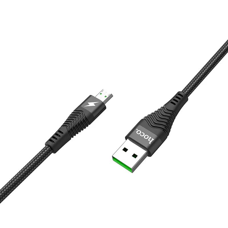 HOCO U53 22 шт./лот 1,2 м Micro USB кабель 4A Быстрая зарядка USB кабель для передачи данных для samsung Xiaomi LG телефон usb зарядный шнур