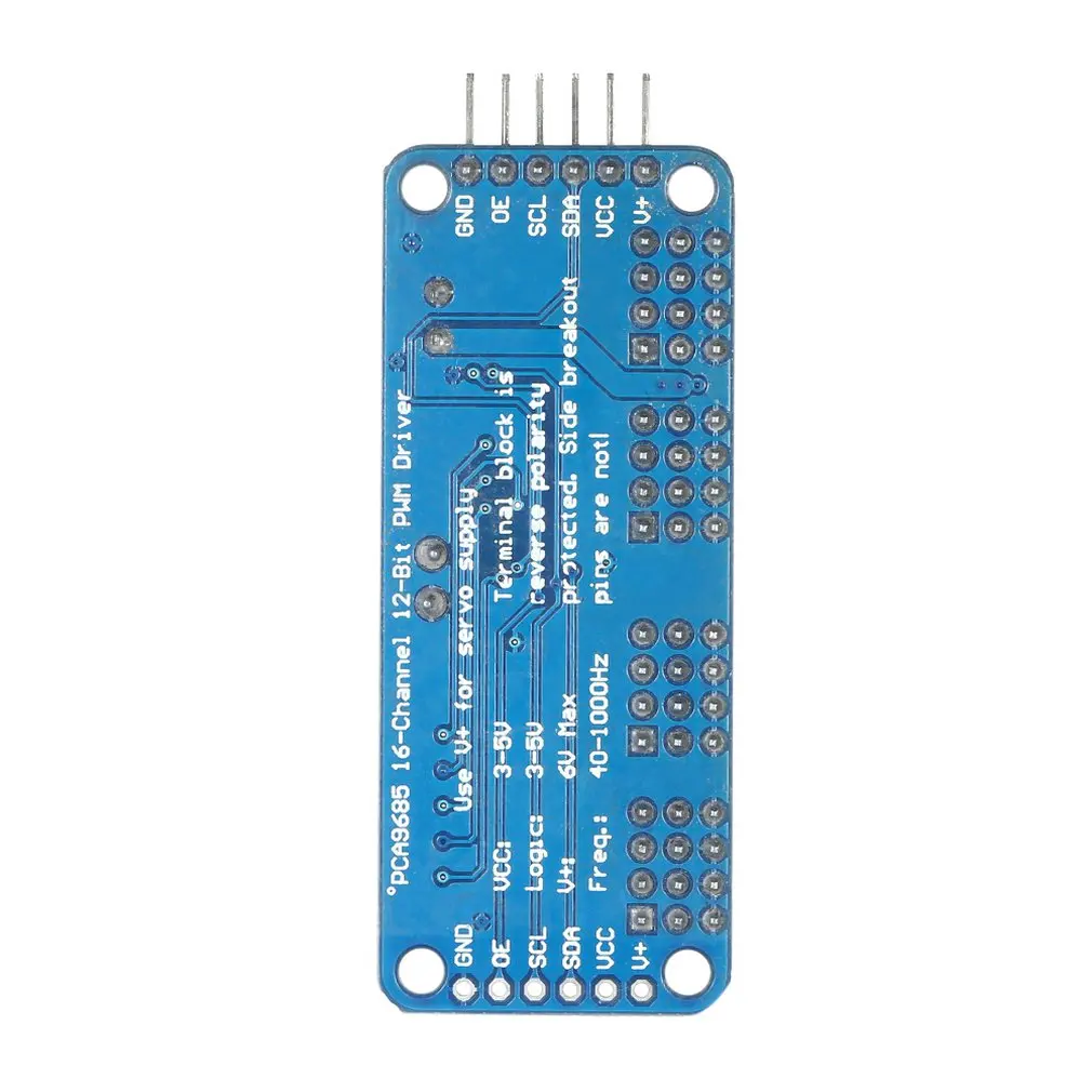16-канальный 12-битная ШИМ водитель серводвигателя I2C модуль для Arduino робот Лидер продаж по всему миру 1 шт. PCA9685