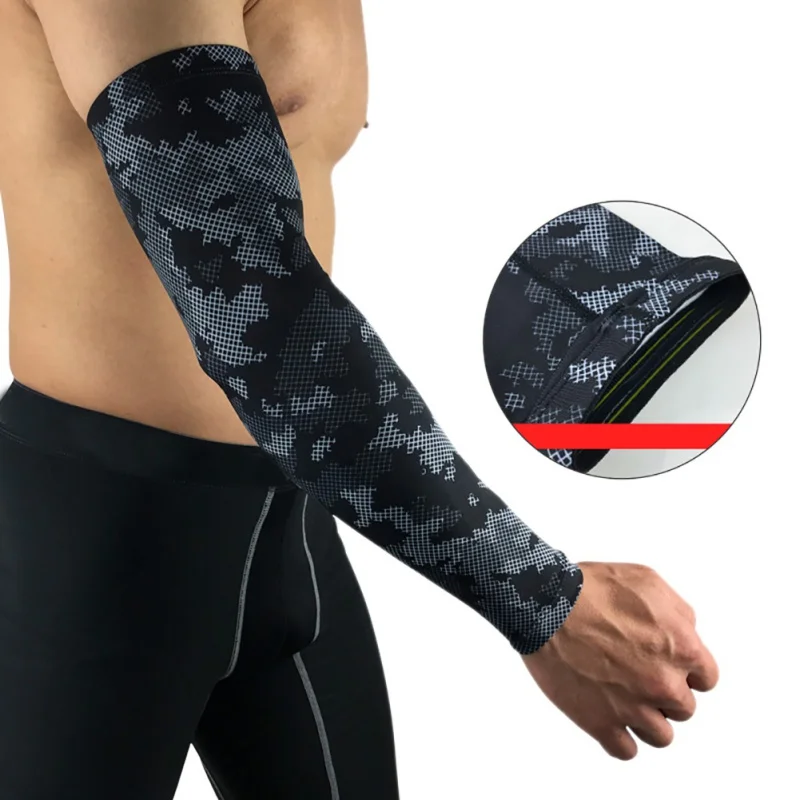 

Sun Good Protection Cycling Cuff Volleyball Golf Sleeves Anti-UV Cover Hands Camouflage Camping Sports Arm Sleeve