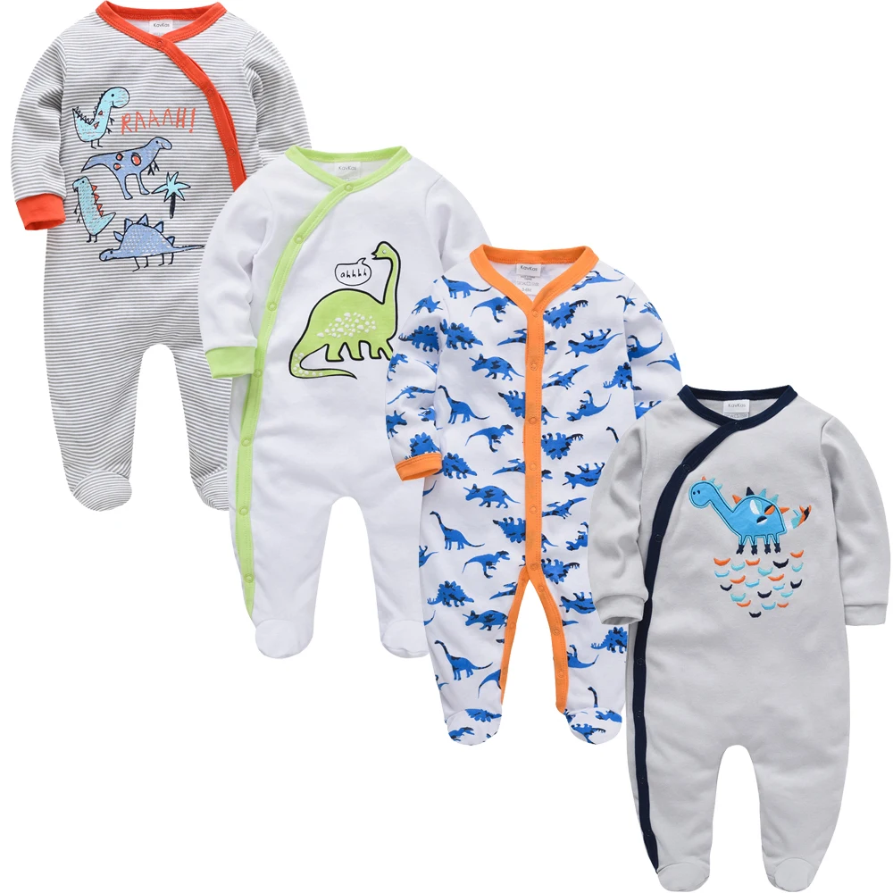 Новинка, 3 4 шт./партия, одежда для маленьких девочек, roupa de bebes, одежда для маленьких мальчиков, комплект одежды для малышей с рисунком, хлопковый комбинезон для новорожденных 0-12 месяцев - Цвет: 71737475