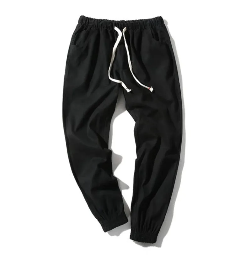 Mens Designer Solid Pants Fashion Plus Size Casual Drawstring Pencil Pants Street Styles Teenager Mens Pants