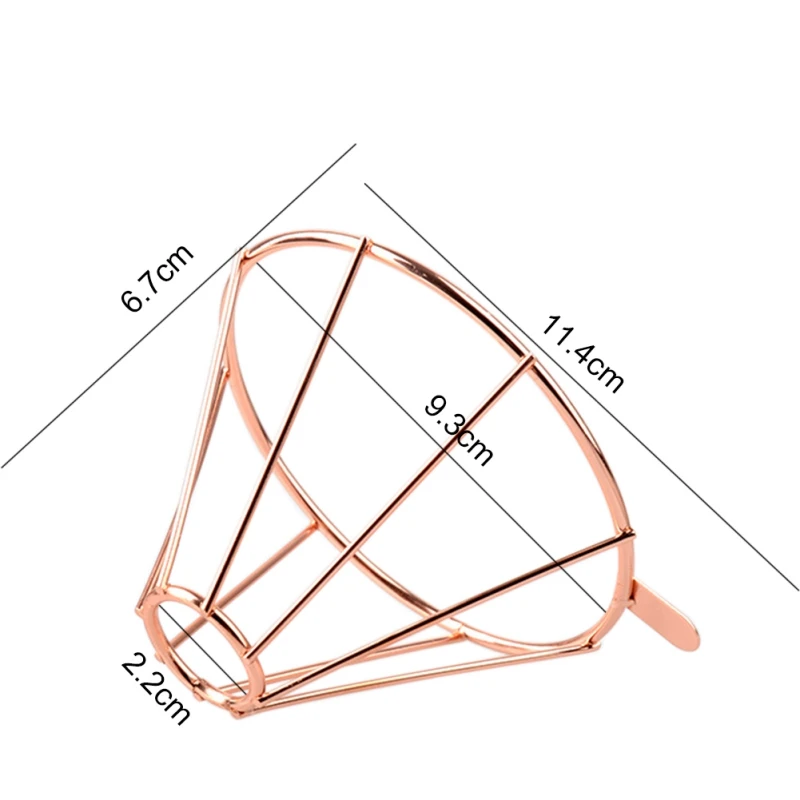 Горячие металлические чашки держатель фильтра для кофе медного заваривания капельные фильтры для кофе аксессуары многоразовые воронки сетки фильтра корзины
