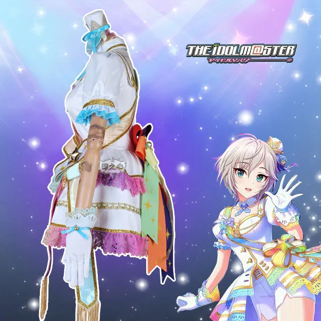 Аниме «IDOLM@ STER»; Костюм Золушки для девочек; Костюм Золушки для костюмированной вечеринки для женщин на Хэллоуин;