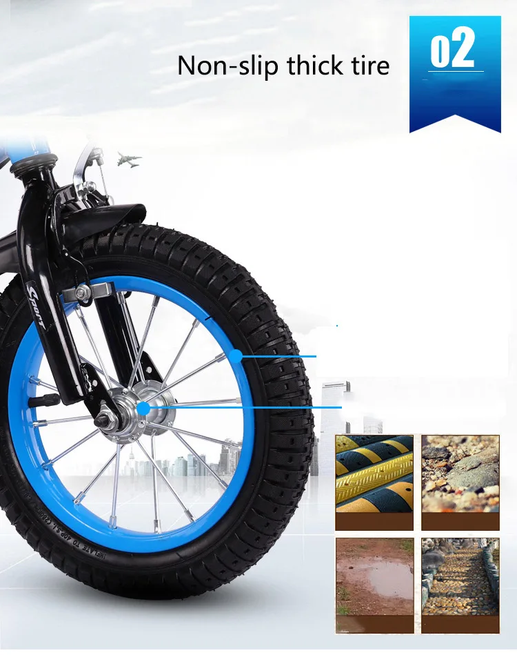 Children's Bicycle Boys and Girls Cycling Bike 12/14/16/18 Inch Folding Kid's Bicycle Light Students Bicycle