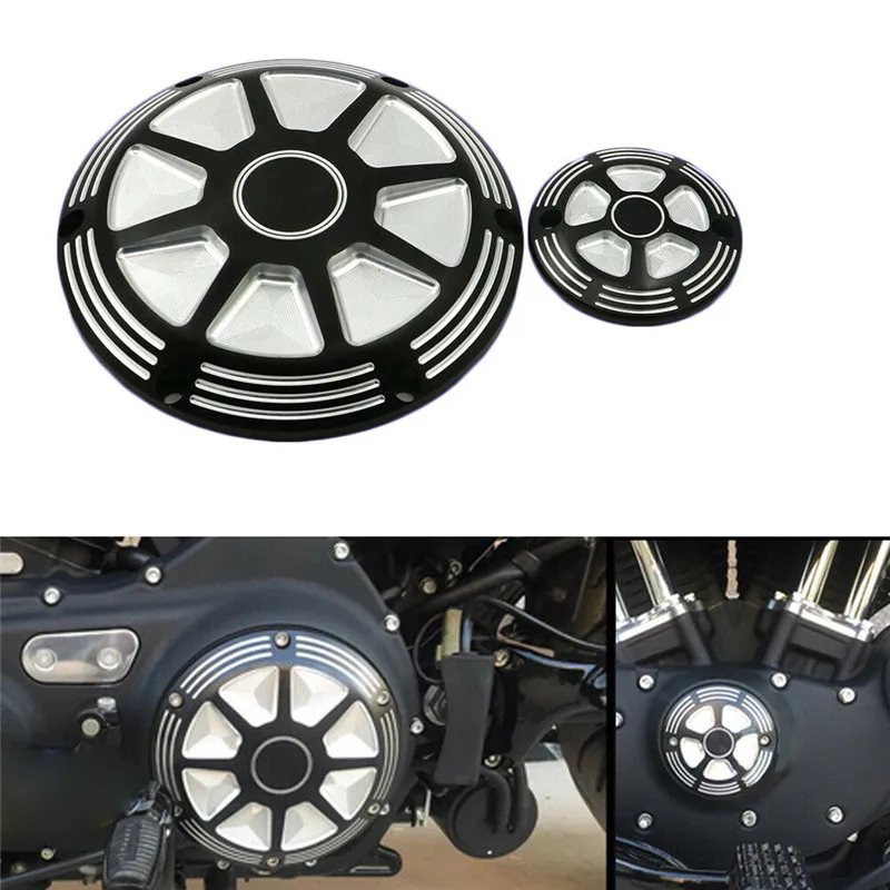 Мотоцикл Дерби ГРМ Крышка таймера точки крышка CNC алюминий для Harley SPORTSTER 2004-16 XL