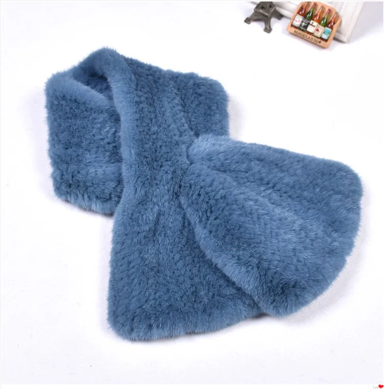 Autumn Winter New Mink Woven Fur Collar Female Fashion Warm Comfortable Scarf Men And Women Double-sided Luxury Cross Shawl