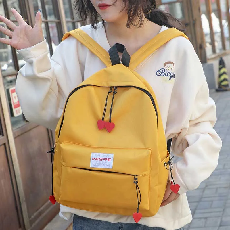 SWDF элегантный дизайн мягкая ткань рюкзак женский вельветовый дизайн школьный рюкзак для девочек-подростков полосатый рюкзак для женщин - Цвет: Yellow