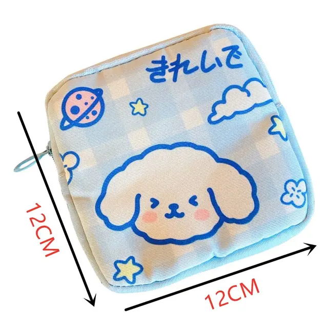 Aranyos Kawaii Utazási Kozmetikai Egészségügyi Párnák Szalvéta Tasak Érme Pénztárca Tároló Táska - Image 6