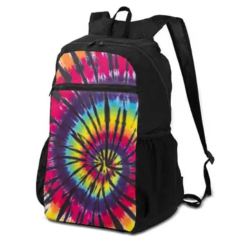 

OLN Lightweight Foldable Backpack Colorful Tie Dye Spiral Waterproof Backpack Outdoor Pack for Women Men Travel Hiking