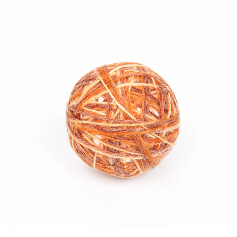 Cat Toy Ball Molar Gnaw Toy Wool Ball Uncomfortable Interactive Toy Wool Bell Ball Pet Toy Grind Paw