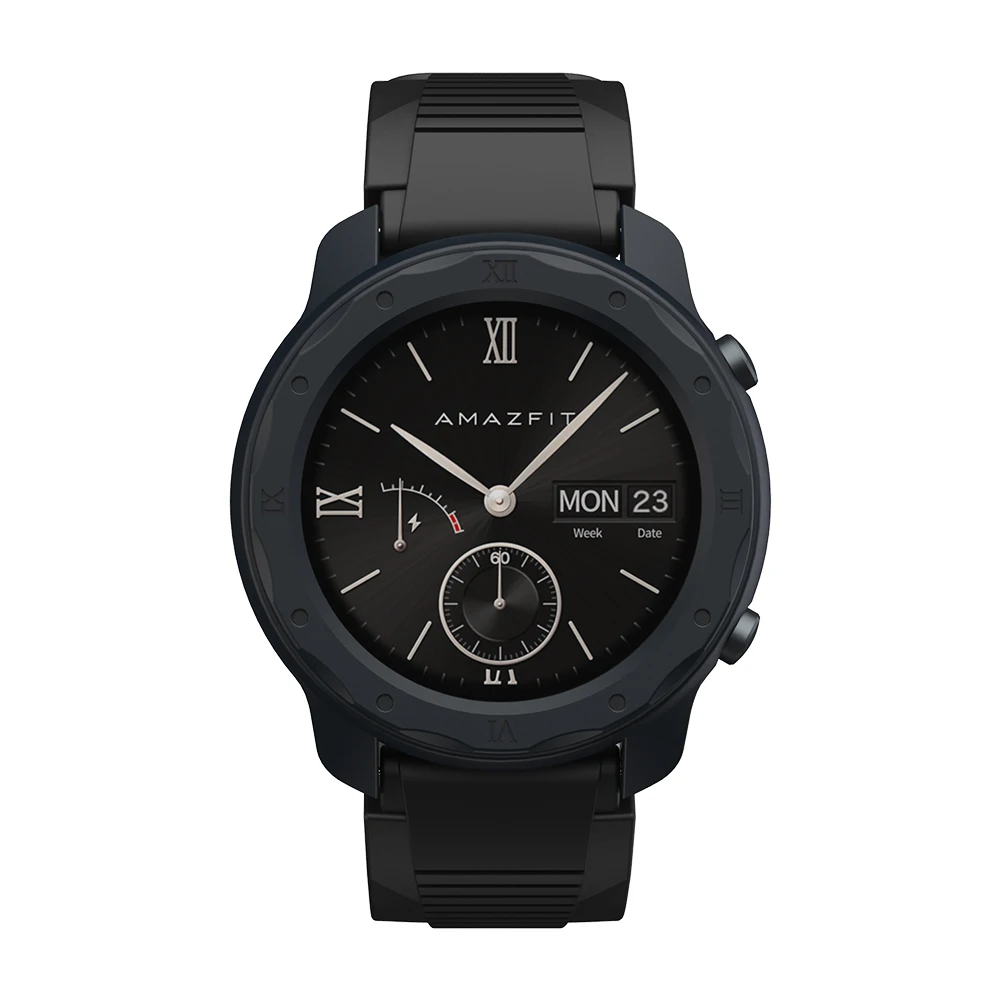 Black case Чехол SIKAI Pace для Amazfit Bip lite Youth GTR GTS, чехол для часов, защитный корпус, аксессуары для умных часов Huami GTR 47 мм 42 мм - Цвет: Black case