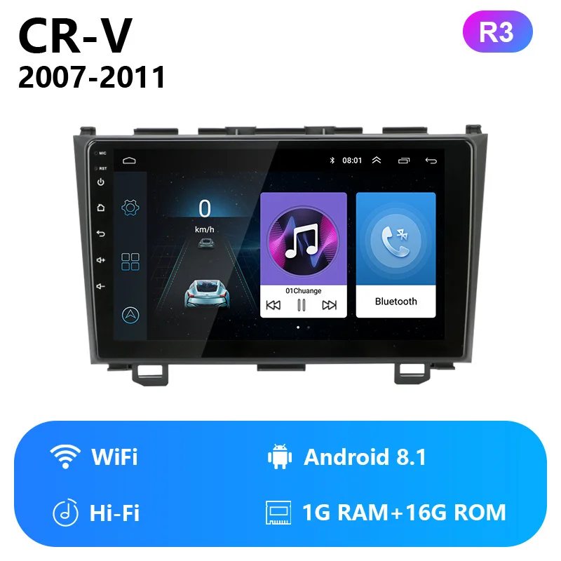 Jansite " Car Android радио для Хонда сrv CR-V 2007 2008 2009 2010 2011 мультимедийный проигрыватель навигации gps 4G WI-FI ips экран - Цвет: Wifi Android player