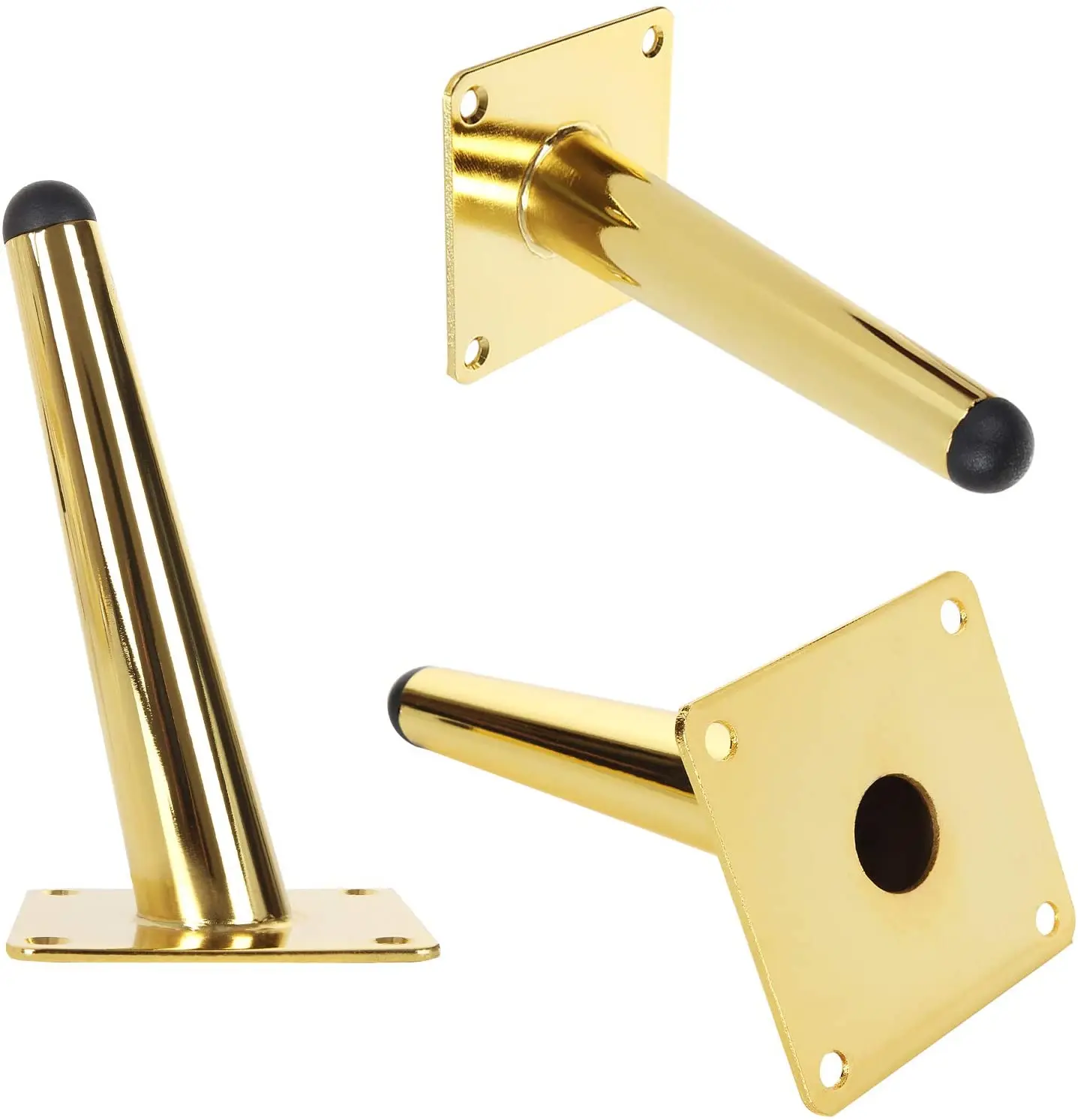 4pcs Metal Furniture legs Straight Cone And Oblique Cone Table Leg Sofa Chair Leg coffee tables Furniture fittings,15/20/25/30CM