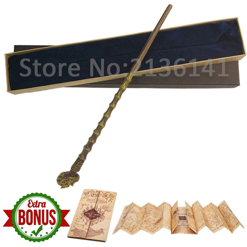 Benardete 28 Kinds of Potter magic Wand With Gift Box Packing Metal-Core Magic Wand For Children Cosplay Harried Magical Wand With Bonus - Цвет: Benardete