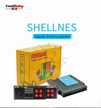 

Retro Video Game Console NTSC And PAL-B TV Handheld Built-in 118 Classic Different Games Dual Gamepad 14 games can battery save