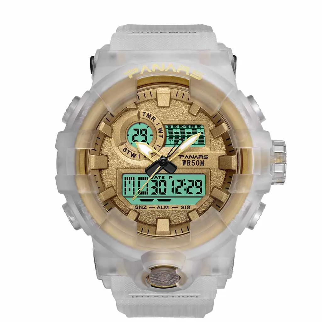 

Multi Function Men's Digital Watch Casual Plastic Male's Round Smart Watches LED Digital Alarm Week Display Male Watch Relogio