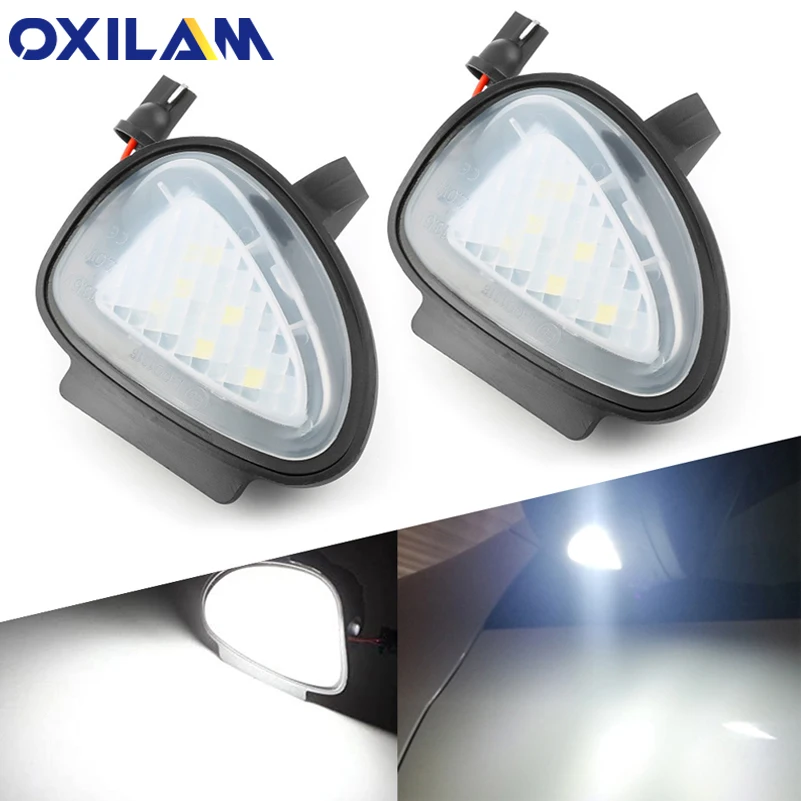 2x безошибочный белый светодиодный светильник под боковым зеркалом для VW Golf 6 MK6 GTI
