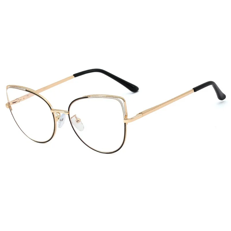  - COHK Vintage Myopia Glasses Prescription Eyeglasses Frame Women 2022 Cat Eye Optical Computer Shortsighted Eyewear Degree -1.0