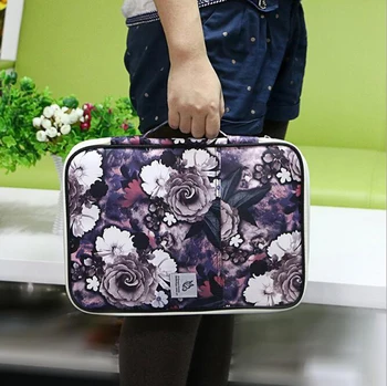 

Beautiful Multifunctional Multi-layer A4 file Bag Portable Briefcase Storage Bag Ladies Gift