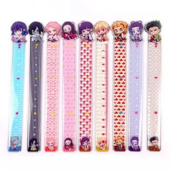 

Anime Demon Slayer: Kimetsu No Yaiba Kamado Tanjirou Cosplay Ruler Measuring Scale Students Cartoon Measure Ruler Gift For Kids