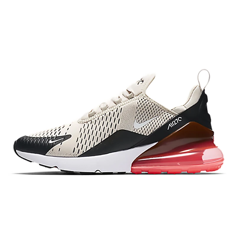 Женские кроссовки для бега Nike AIR MAX 270, черные Нескользящие износостойкие легкие спортивные кроссовки, AH6789-001
