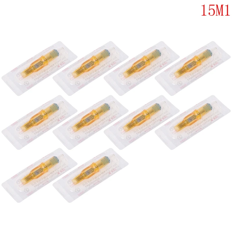 

10pcs Sterilized Disposable Tattoo Cartridge Needle Tools RL/RM/M1/RS Accessory